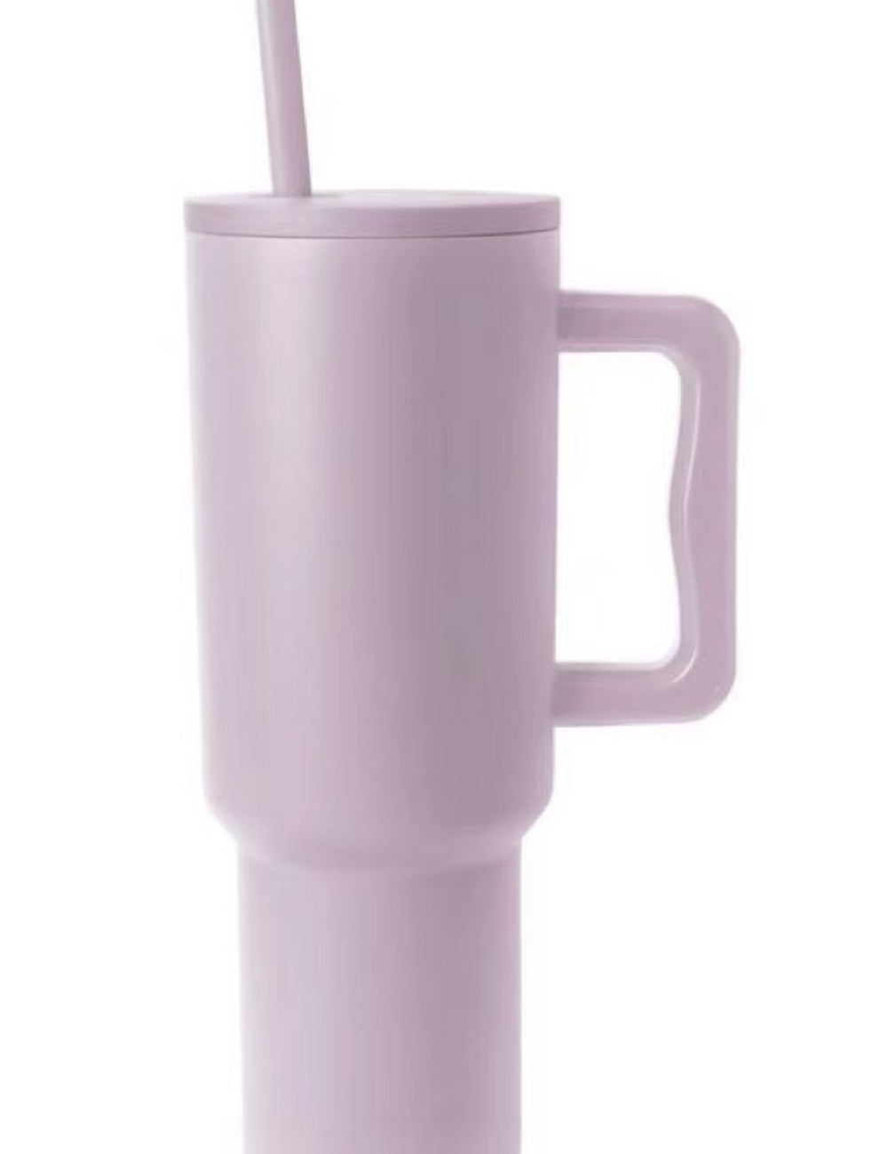 Monochromatic Stainless Steel Tumbler with Matching Straw